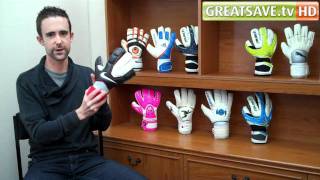 Goalkeeper Product Show  Martin Sanders Top 10 Gloves of 2011 so far [upl. by Gosselin]