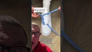 How To Lace Nike Air Force 1 Oval Laces 💀💀💀 [upl. by Ddart]