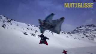 IMAGINE first ever wingsuit flying above skiers [upl. by Anpas]