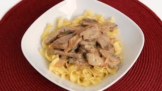 Beef Stroganoff Recipe  Laura Vitale  Laura in the Kitchen Episode 831 [upl. by Enerual]