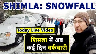 Shimla Snowfall START  3 Feb LATEST Video  शिमला बर्फबारी में मजे  Travel Life With Jatin [upl. by Naej]