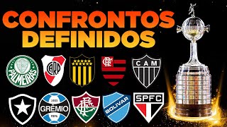 âš½ï¸ SORTEIO DAS OITAVAS DE FINAL DA CONMEBOL LIBERTADORES 2024  CONFRONTOS DEFINIDOS [upl. by Essile654]