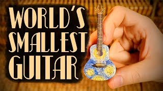 Creating the Worlds Smallest Starry Night Guitar [upl. by Olympium]