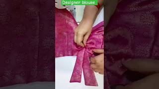 How to make blouse bow neck design ribbon 🎀 bow design blousedesigns starboutique [upl. by Eda]