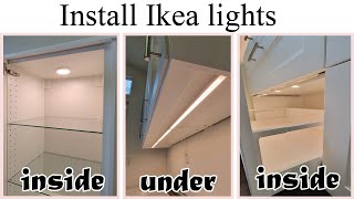 How to install Ikea kitchen lights [upl. by Salome]