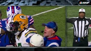 Quay Walker EJECTED for shoving Bills coach [upl. by Januarius474]