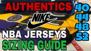 NIKE AUTHENTICS NBA JERSEY SIZING GUIDE 2021 [upl. by Ariadne]