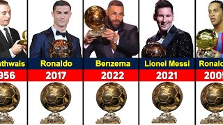 All Ballon dOr Winners 1956  2022 Karim Benzema Won 2022 Ballon dOr [upl. by Ariom137]