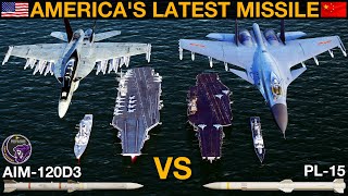 Americas New AIM120D3 Missile vs Chinas PL15 Naval Battle 94  DCS [upl. by Spain]