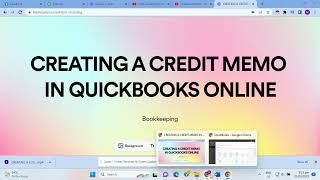 How to apply a credit memo to an invoice in QuickBooks Online 2022 [upl. by Intihw]