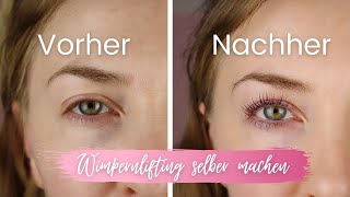 Wimpernlifting selbermachen  Amalia Cosmetics Review  MachMalRosa [upl. by Mountford793]