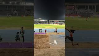 Niharika Vashisht’s Triple Jump ￼National Interstate Championship Panchkula Haryana [upl. by Etnohc]