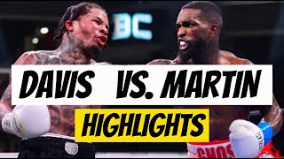 Gervonta Davis vs Frank Martin knockout fight highlights [upl. by Cheffetz]