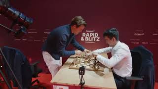 Magnus Carlsen vs Nodirbek Abdusattorov Rapid amp Blitz Poland 2024 DAY 4 [upl. by Market700]