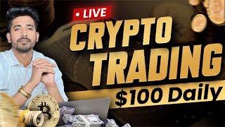 Live Trading in crypto  Delta Exchange  Trading Techstreet [upl. by Forrest622]