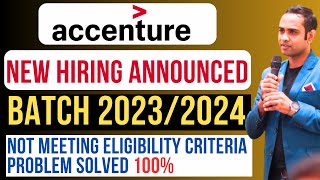 🔴Accenture Official Hiring 2024 Announced  Batch 20232024  Salary 46LPA [upl. by Sousa374]