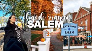 VLOGÃO EM SALEM festa de halloween e fantasia que seguidores me ajudaram a escolher [upl. by Coppock]