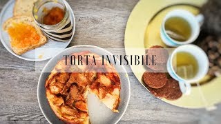 TORTA INVISIBILE DI MELE E PERE Ricetta senza latte burro e olio [upl. by Azelea]