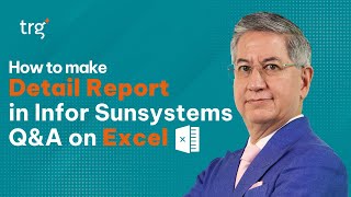 How to Create Detail Report in Infor Sunsystems QampA on Excel Accounting [upl. by Halvaard]