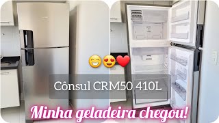 MINHA GELADEIRA NOVA CHEGOU CÔNSUL CRM50 DE 410 LITROS  OQUE ACHEI  RESENHA 😊 [upl. by Nodnorb]