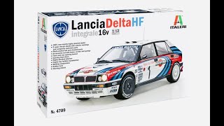 Italeri 112 Lancia Delta Intergrale HF 16v part 1 [upl. by Annasiul370]