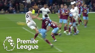 Tomas Soucek drills West Ham 21 in front of Burnley in injury time  Premier League  NBC Sports [upl. by Sherrie]