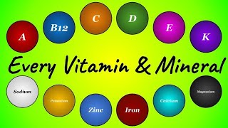 Every Vitamin amp Mineral the Body Needs Micronutrients Explained [upl. by Sirred]