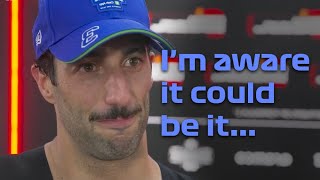 Daniel Ricciardo EMOTIONAL on probably his LAST F1 interview  Singapore GP 2024 [upl. by Eliseo503]