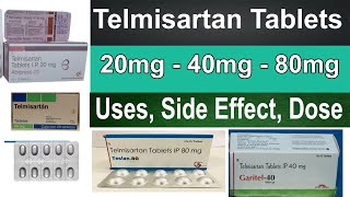 Telmisartan tablets 40 mg 20 mg 80 mg in Hindi  Pharmacology  uses side effect Dosage [upl. by Arvad290]