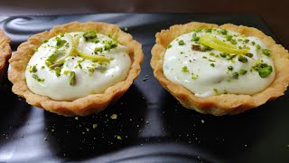 Lemon Pistachio Cream Cheese TartQuick amp Easy dessert [upl. by Aihsinat521]