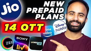 Jio Announced New Prepaid Plans With 14 OTT Apps Value for Money [upl. by Rhona]