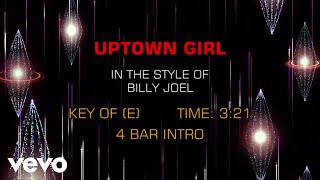 Billy Joel  Uptown Girl Karaoke [upl. by Nosyt]