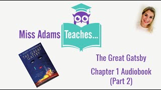 The Great Gatsby Chapter 1 Audiobook Part Two [upl. by Stricklan]