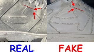 Real vs Fake OffWhite shoes How to spot fake Off White out of office Virgil Abloh sneakers [upl. by Aicak]