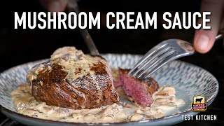 Steak with Mushroom Cream Sauce [upl. by Lovel]