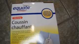 Unboxing Equate Walmart Heating Pad electric warmer blanket pain [upl. by Ylebmik]