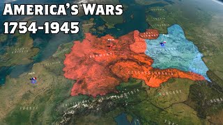 Americas Wars 17541945 Animated Battle Map [upl. by Ramunni]