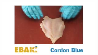 Slicing Chicken Breast Cordon Blue [upl. by Silirama]