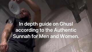 In depth step by step guide on Ghusl according to the Authentic Sunnah for Men and Women ghusl [upl. by Natan]