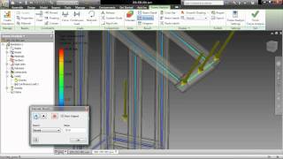 Autodesk Inventor 2011 Frame Analysis Demo [upl. by Odnam181]