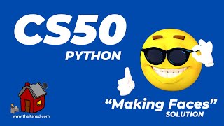 CS50 Making Faces solution  Python Programming [upl. by Ozzie]