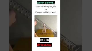 physics vs Maths science shorts viral [upl. by Rbma81]