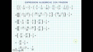 Espressioni algebriche con frazioni [upl. by Katuscha103]