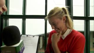 Maria Sharapova answers Wimbledon quiz questions [upl. by Elocn960]