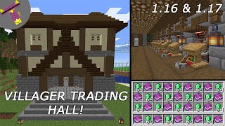 Villager Trading Hall Tutorial  116 amp 117  Minecraft Java Edition [upl. by Solrac579]