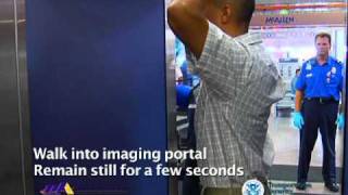 Advanced Imaging Technology AIT at McAllen International Airport [upl. by Balcke]