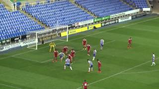 OFF THE LINE Conor Shaughnessy comes close for Reading U21s [upl. by Eilrahc]