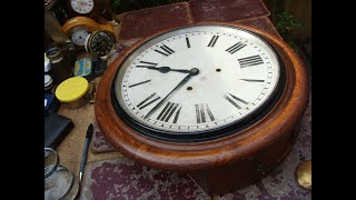 Old Vintage Antique American Ansonia Wall Clock See Video [upl. by Kev]