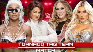 WWE 2K24  Tornado Tag Team Match  Tiffany Stratton amp Nia Jax VS Bayley Jade Cargill  WWE [upl. by Lanta]