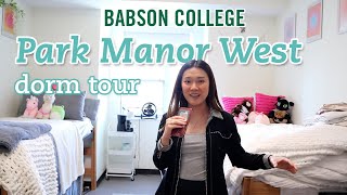 Step inside Park Manor West Babson College DORM TOUR [upl. by Ahsocin]